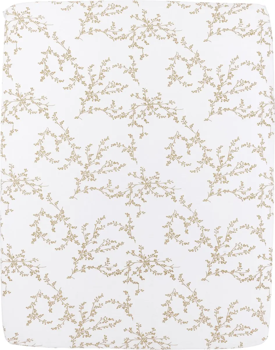 Meyco Baby Branches Hoeslaken Boxmatras 75x95cm - Sand