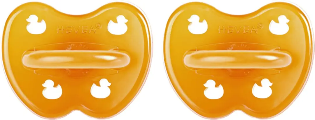 Hevea Two-Pack Symmetrical Teat Fopspeen