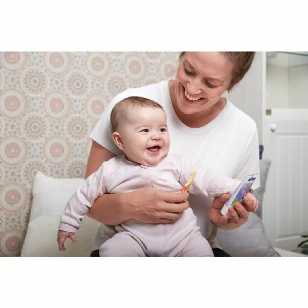 Jordan Tandenborstel Step 1 Baby 0-2 jaar - 3 Stuks - Multicolor
