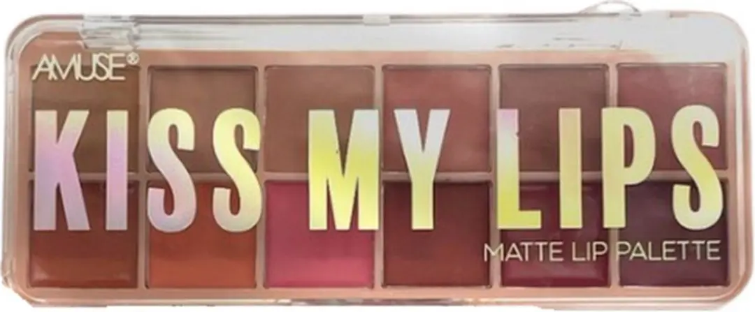 Amuse Kiss My Lips Matte Lip Palette - 12 Kleuren - 11g
