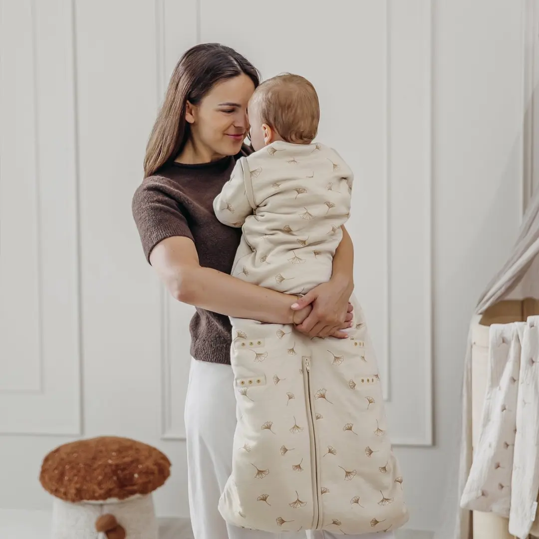 Meyco Ginkgo Baby Slaapzak 4 Seizoenen Deluxe 3.0 TOG - Soft Sand