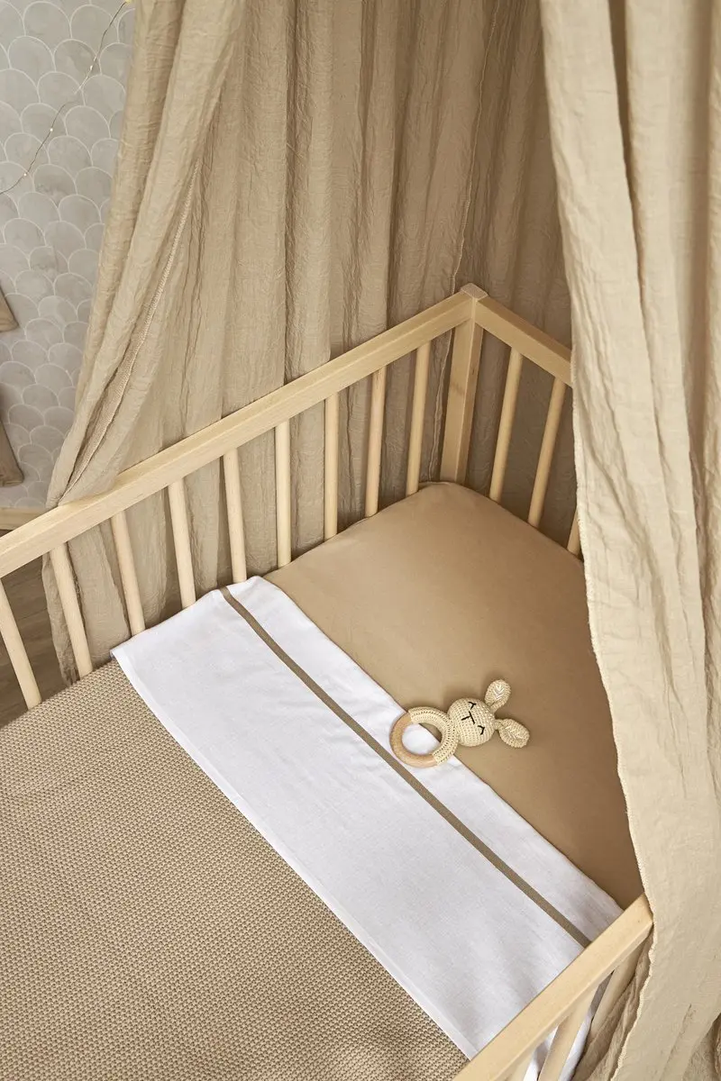Meyco Baby Bies Wiegaken 75x100cm - Sand