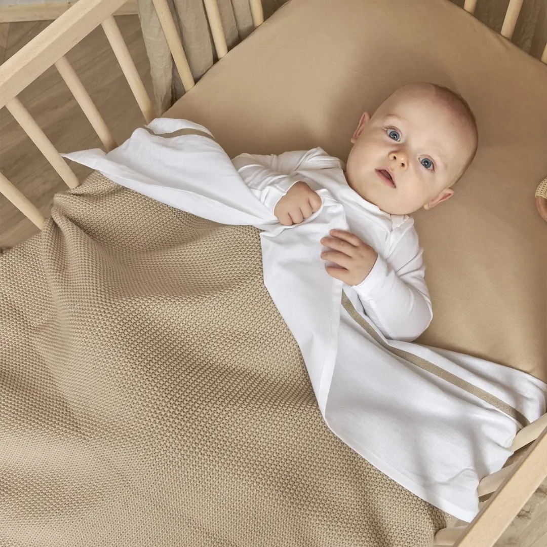 Meyco Baby Bies Wiegaken 75x100cm - Sand