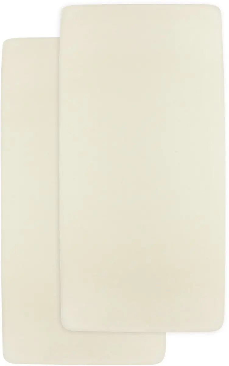 Meyco Baby Uni Hoeslaken Wieg - 2 Stuks 40x80/90cm Nature