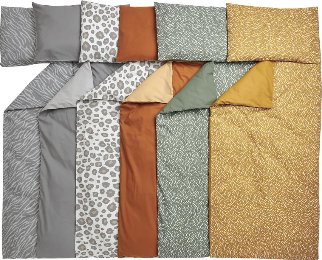 Meyco Baby Zebra Dekbedovertrek Junior 120x150cm - Grijs