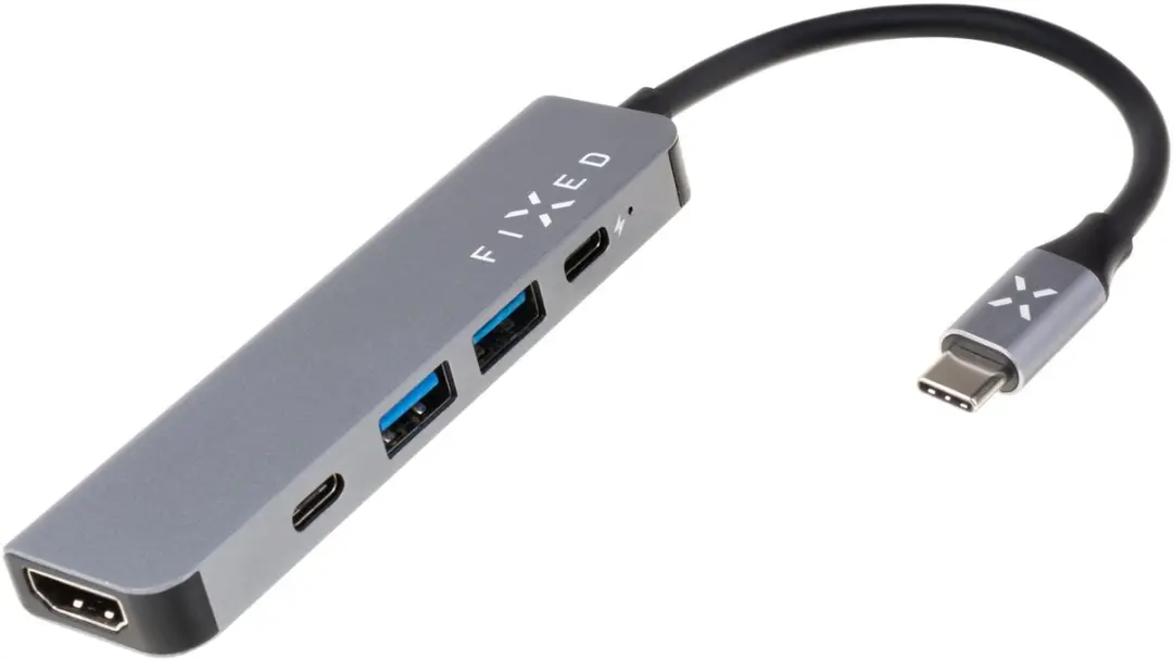 FIXED HUB Mini 5-in-1 USB-C Hub – Space Gray