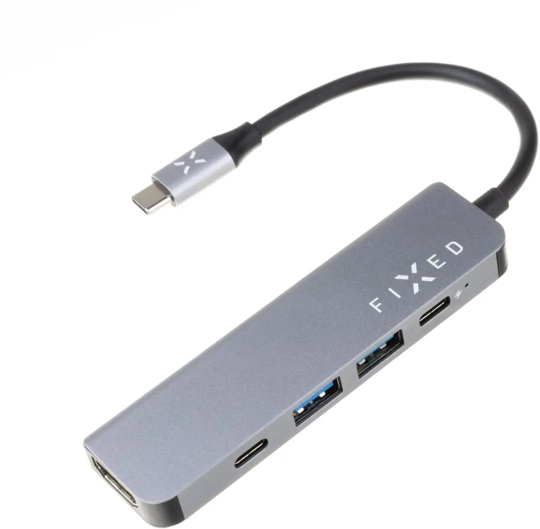 FIXED HUB Mini 5-in-1 USB-C Hub – Space Gray