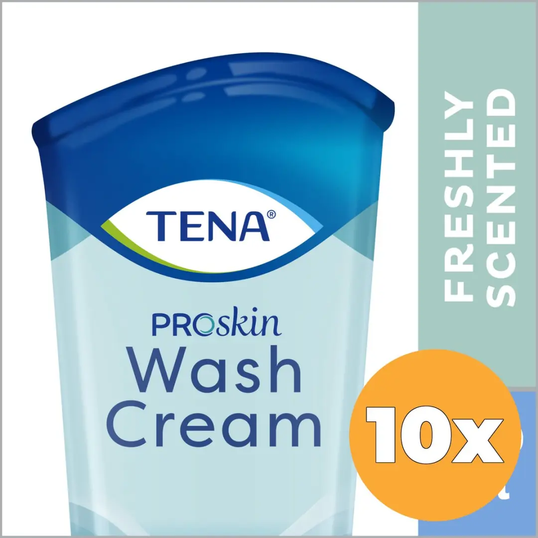 TENA Proskin Wash Cream 250ml - 10 Stuks