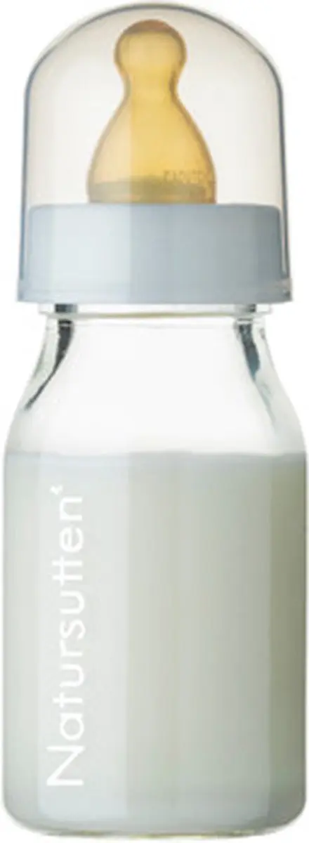 Natursutten Glazen Drinkfles 120ml - 2 Stuks Wit