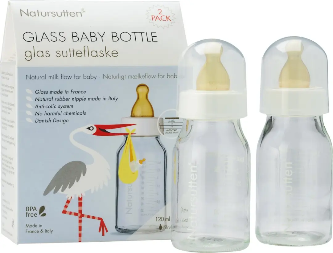 Natursutten Glazen Drinkfles 120ml