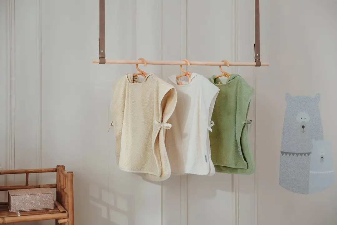 Meyco Baby Popcorn Badponcho - Natural