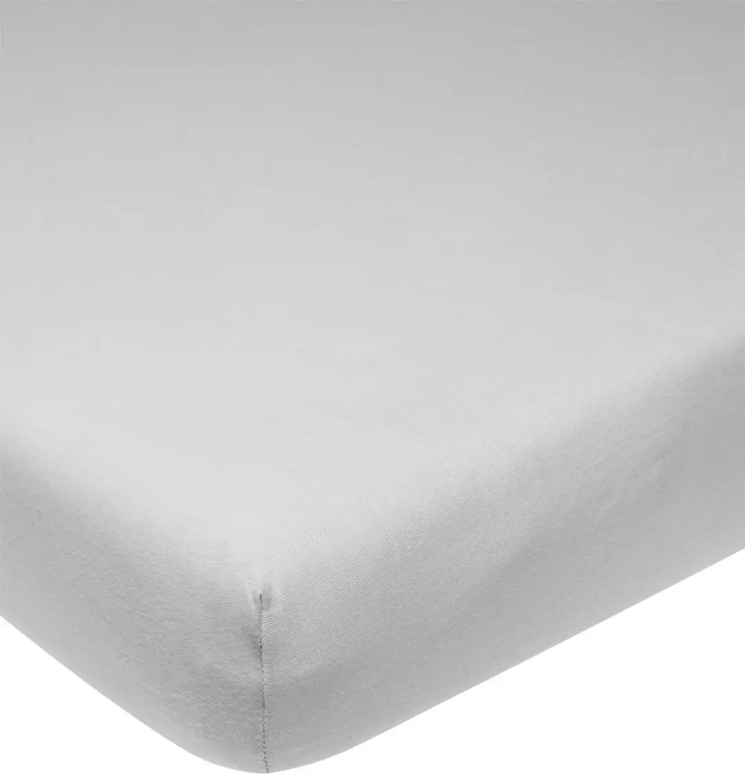 Meyco Baby Uni Hoeslaken Ledikant Light Grey 60x120cm