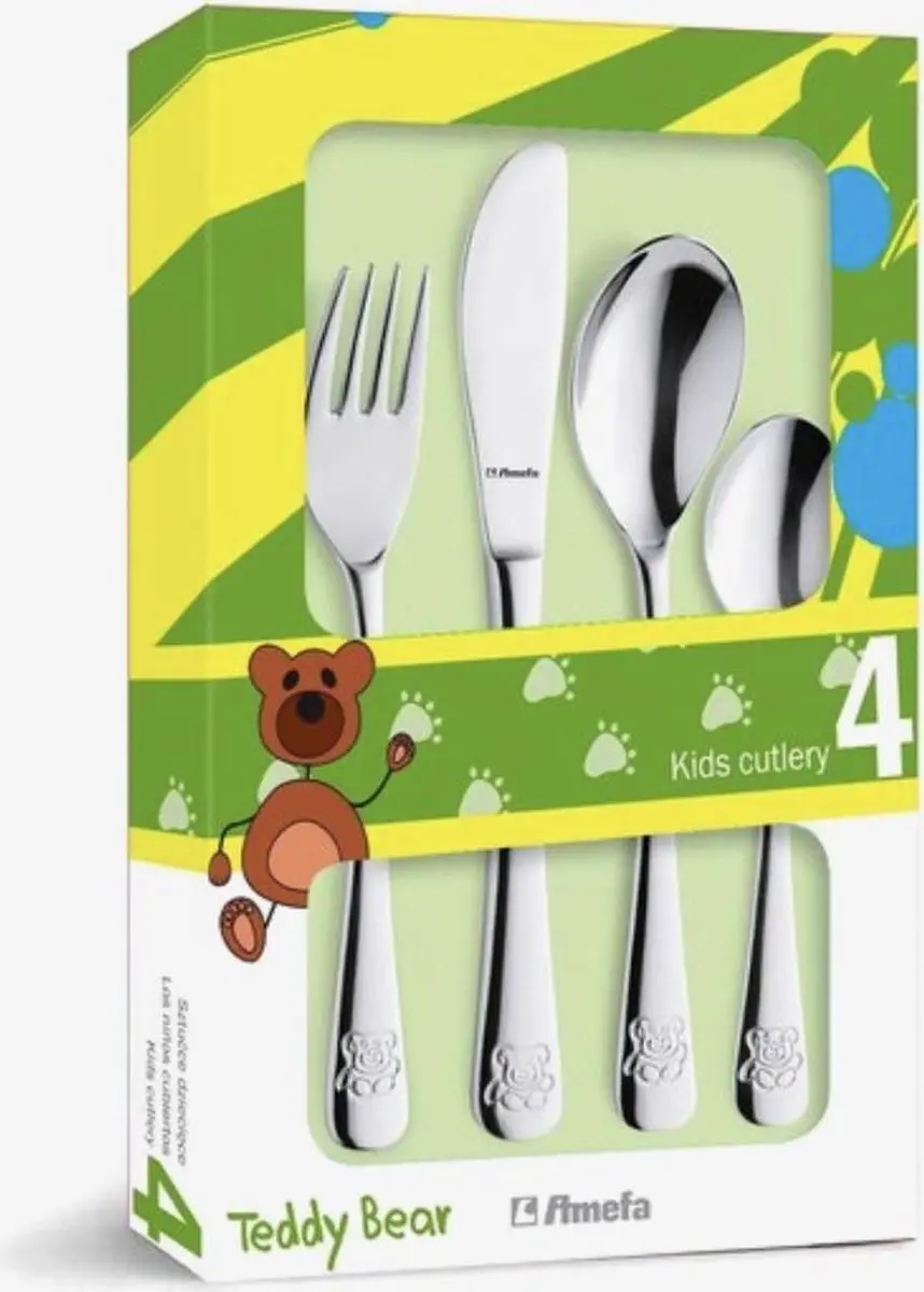 Amefa Beer Kinderbestekset 3-delig - Zilverkleurig