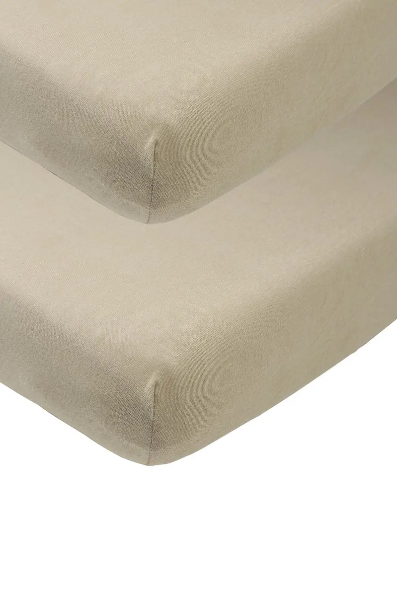 Meyco Baby Uni Hoeslaken Co-Sleeper 2-pack