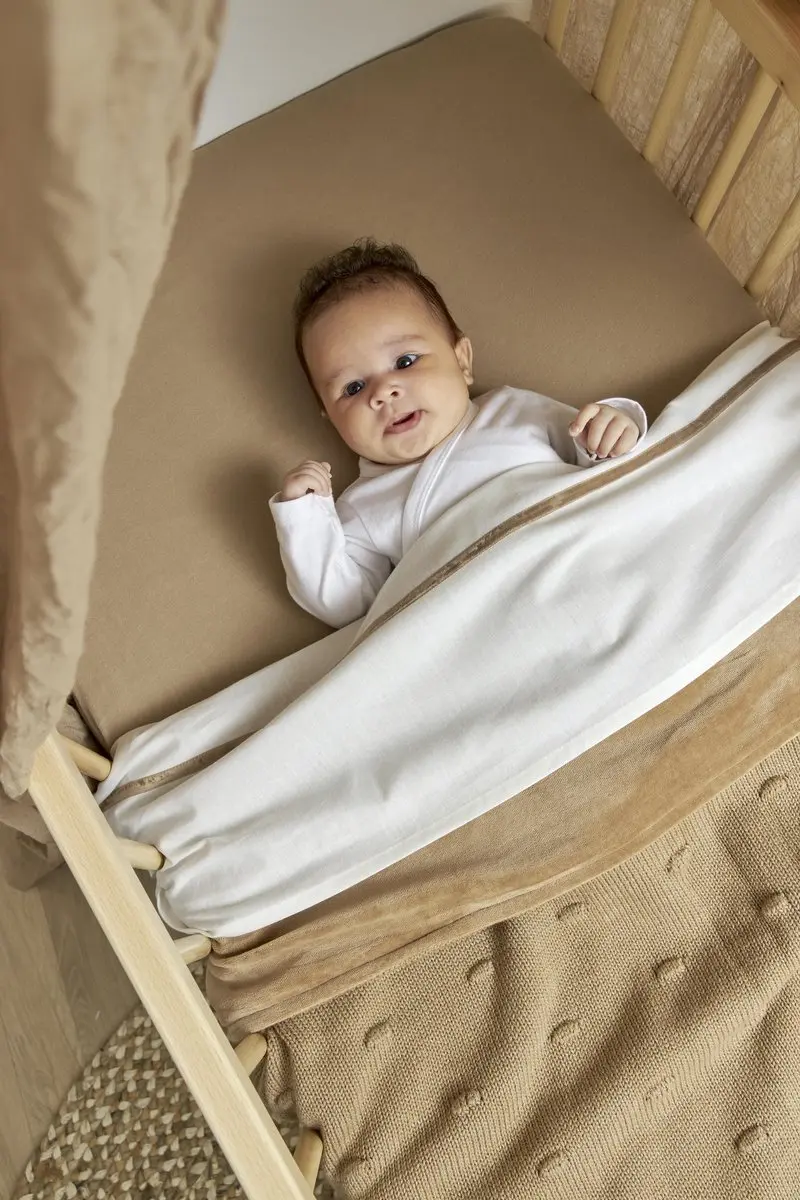 Meyco Baby Uni Hoeslaken Co-Sleeper 2-pack - 50x90cm Taupe