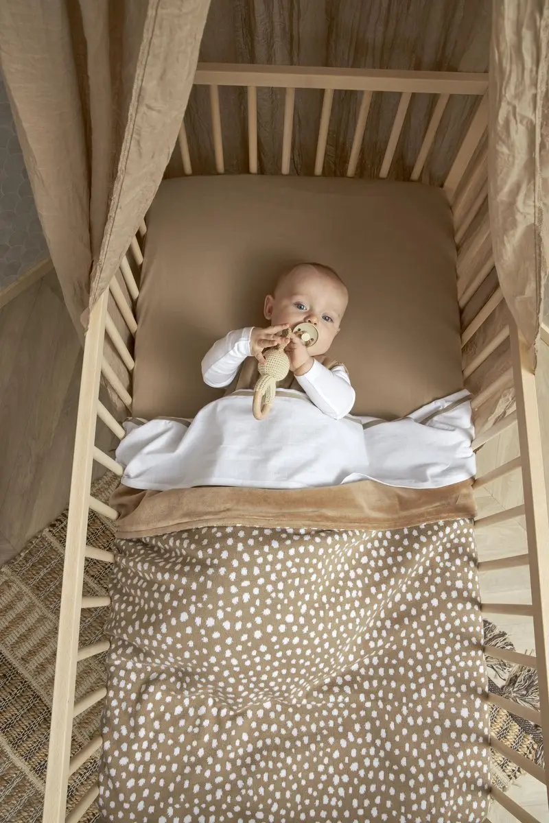 Meyco Baby Uni Hoeslaken Co-Sleeper 2-pack - 50x90cm Taupe