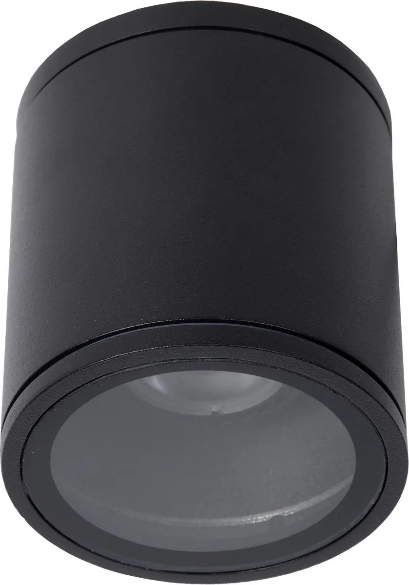 Lucide AVEN Plafondspot GU10 Ø9cm - Zwart