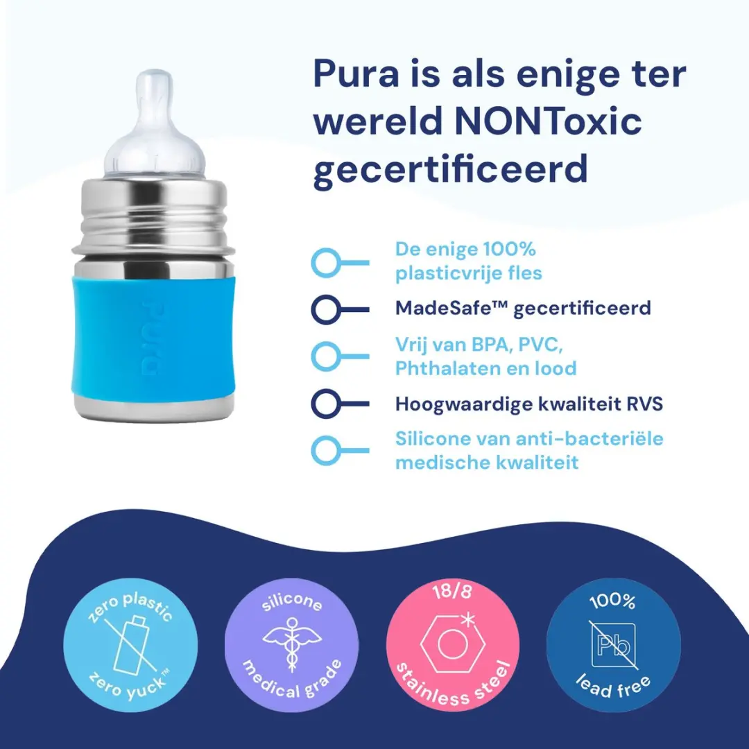 Pura Speenfles 150ml - Aqua