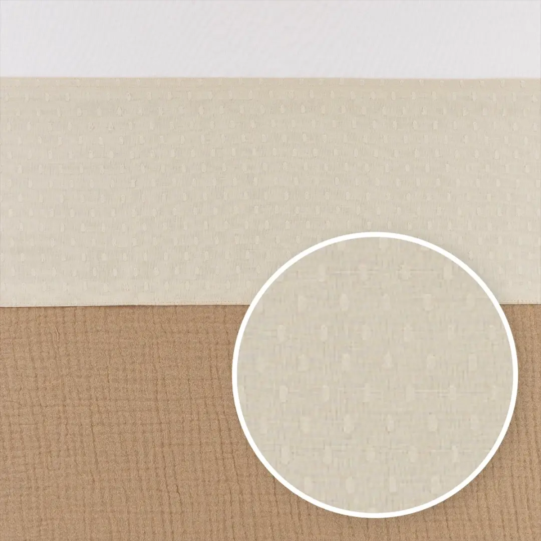 Meyco Baby Plume Wieglaken 75x100cm - Soft Sand - afbeelding 6 van 6