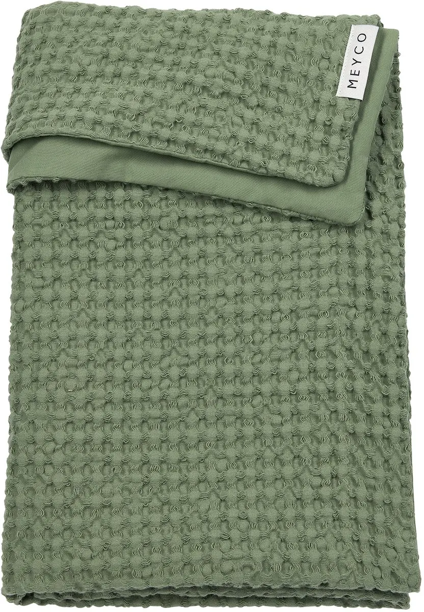 Meyco Baby Wiegdeken Olive Green 75x100cm