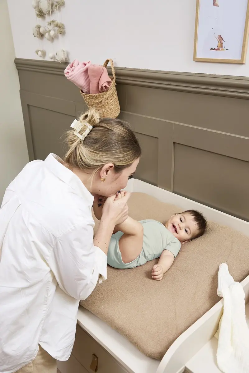 Meyco Baby Uni Aankleedkussenhoes - 2 Stuks - 85x75cm