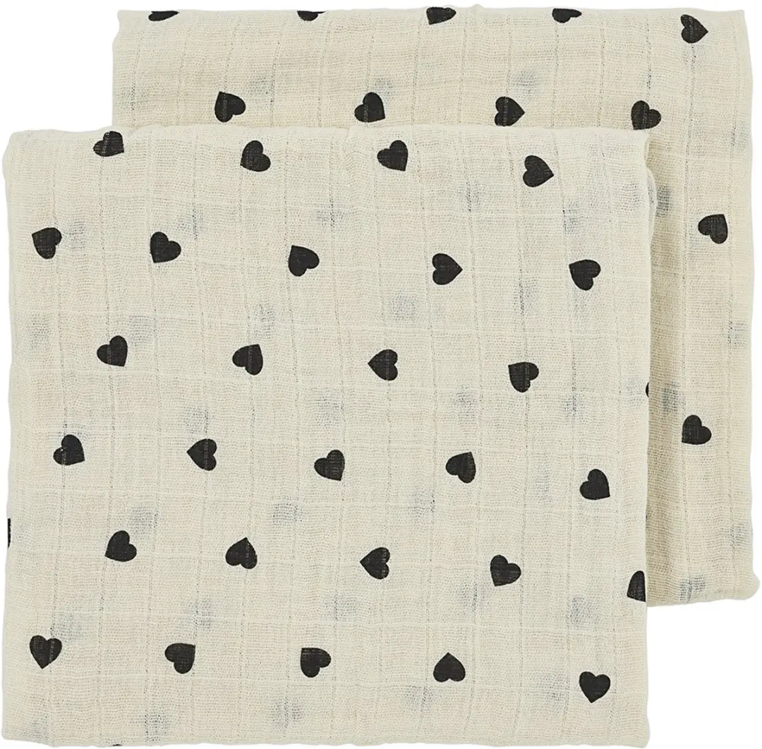 Meyco Baby Sweet Heart Hydrofiele Doeken 2-pack