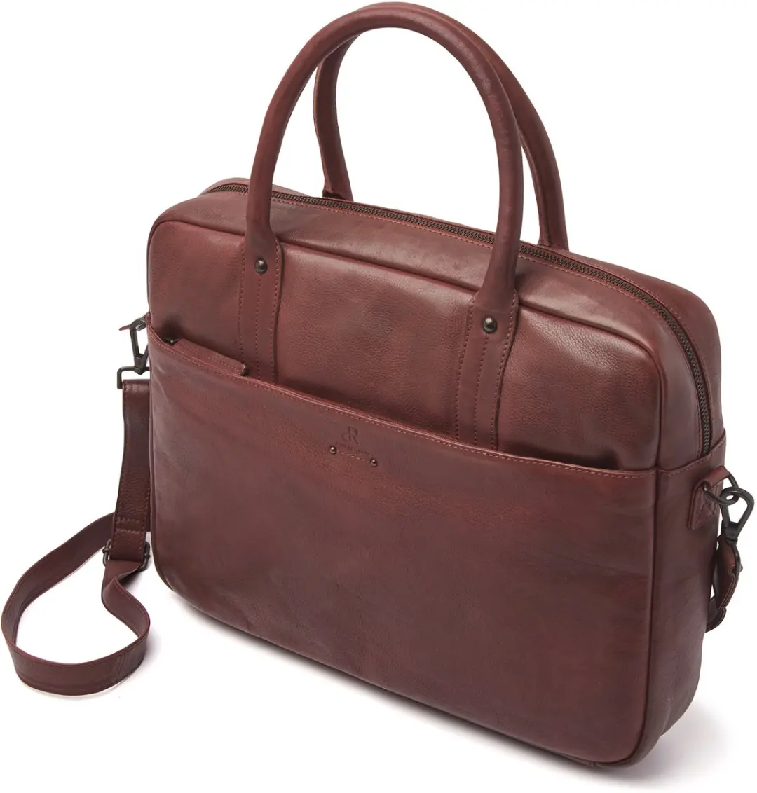 dR Amsterdam Tampa Aktetas - 15.6 inch - Bruin