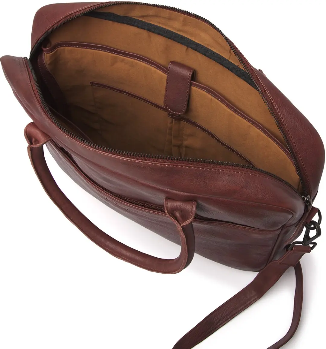 dR Amsterdam Tampa Aktetas - 15.6 inch - Bruin