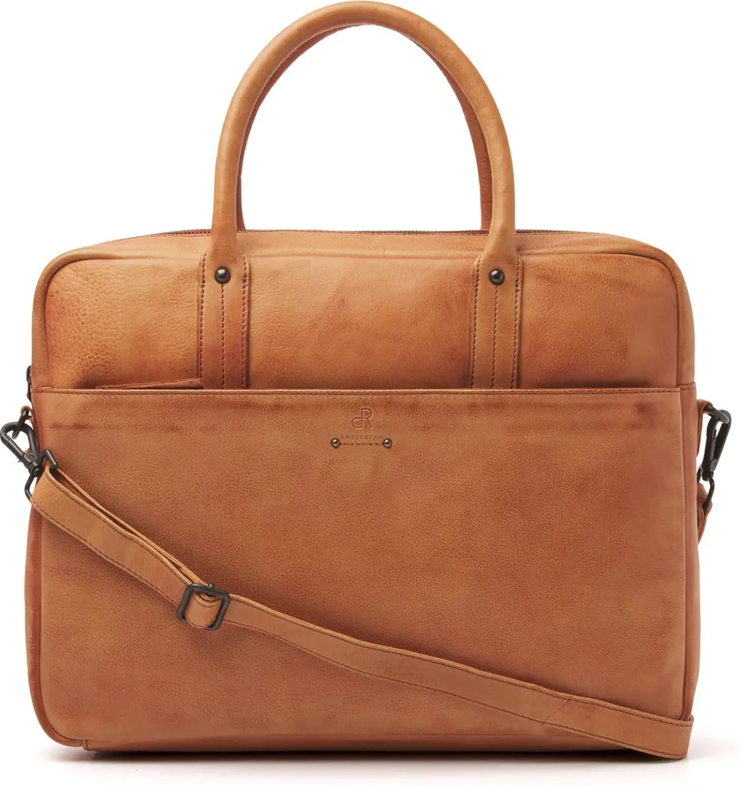 dR Amsterdam Tampa Aktetas - 15.6 inch - Bruin