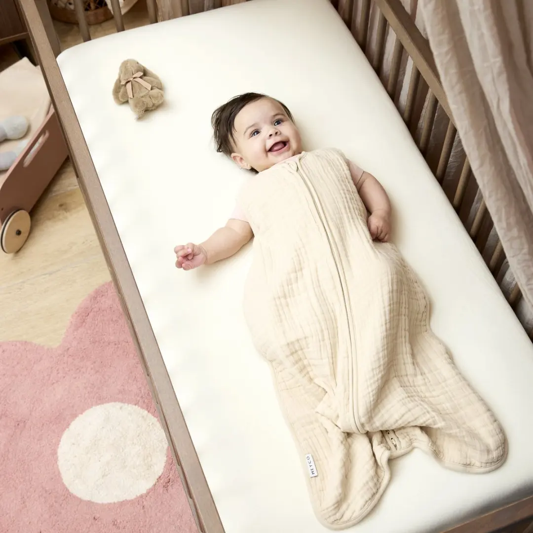 Meyco Baby Uni Babyzomerslaapzak Soft Sand 110cm - 0.5 TOG