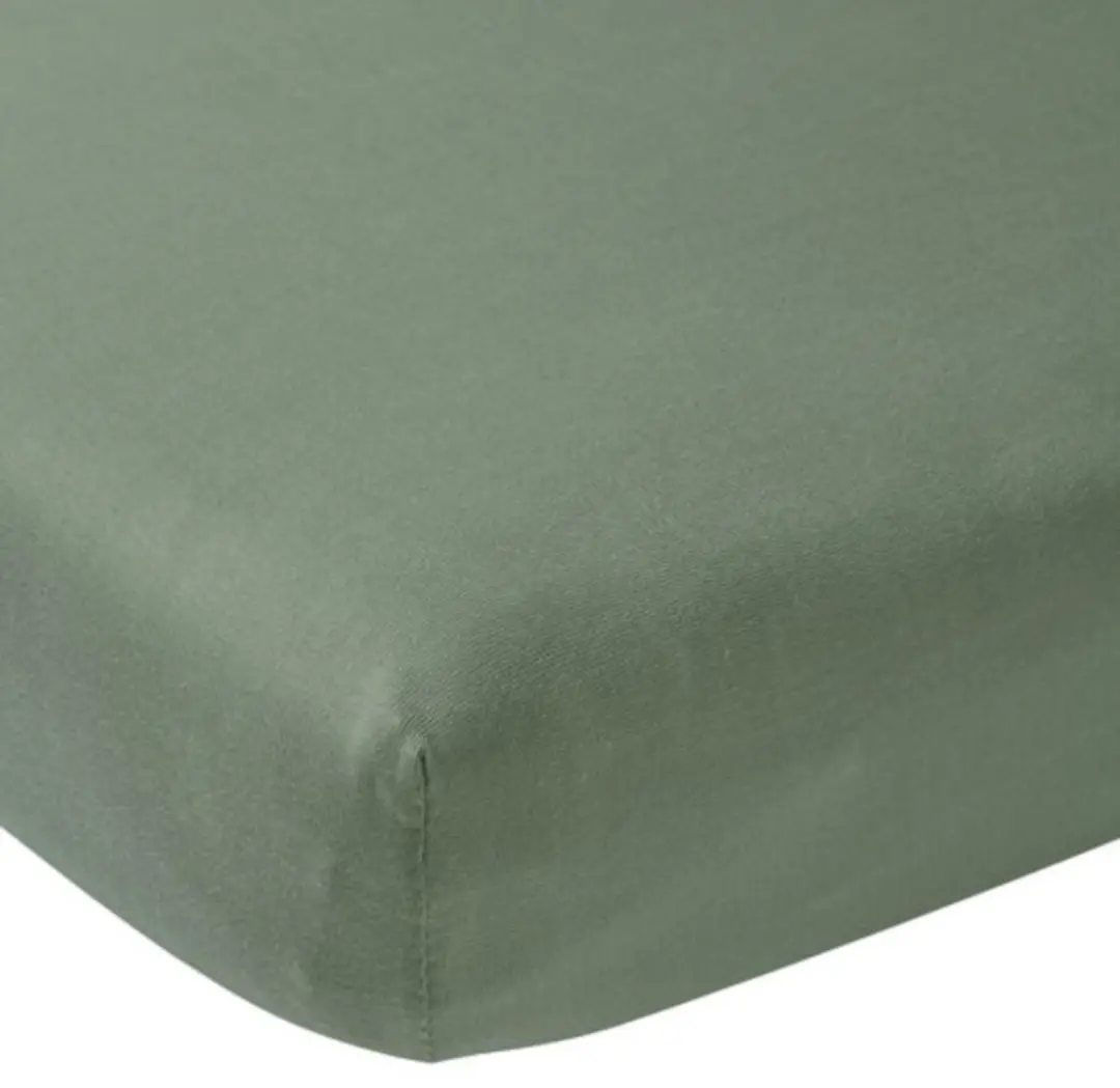Meyco Baby Uni Hoeslaken Co-Sleeper 50x90cm - Forest Green