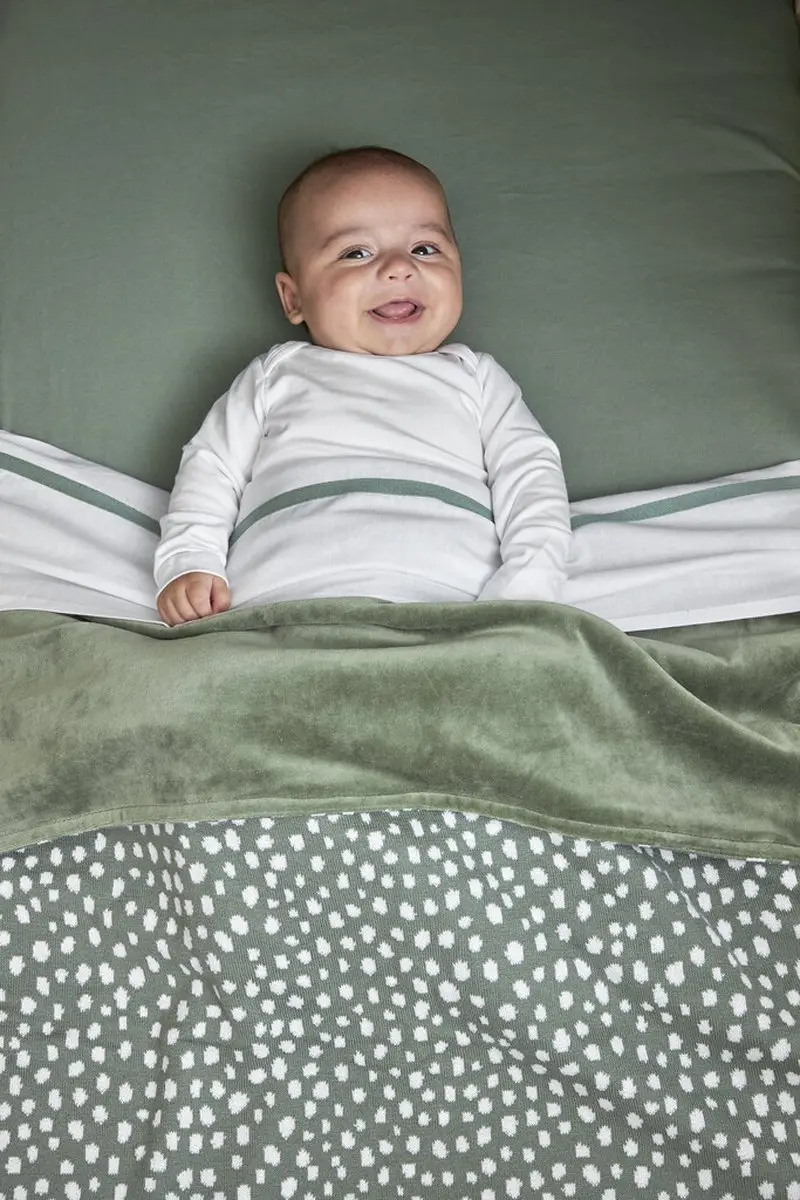 Meyco Baby Uni Hoeslaken Co-Sleeper 50x90cm - Forest Green