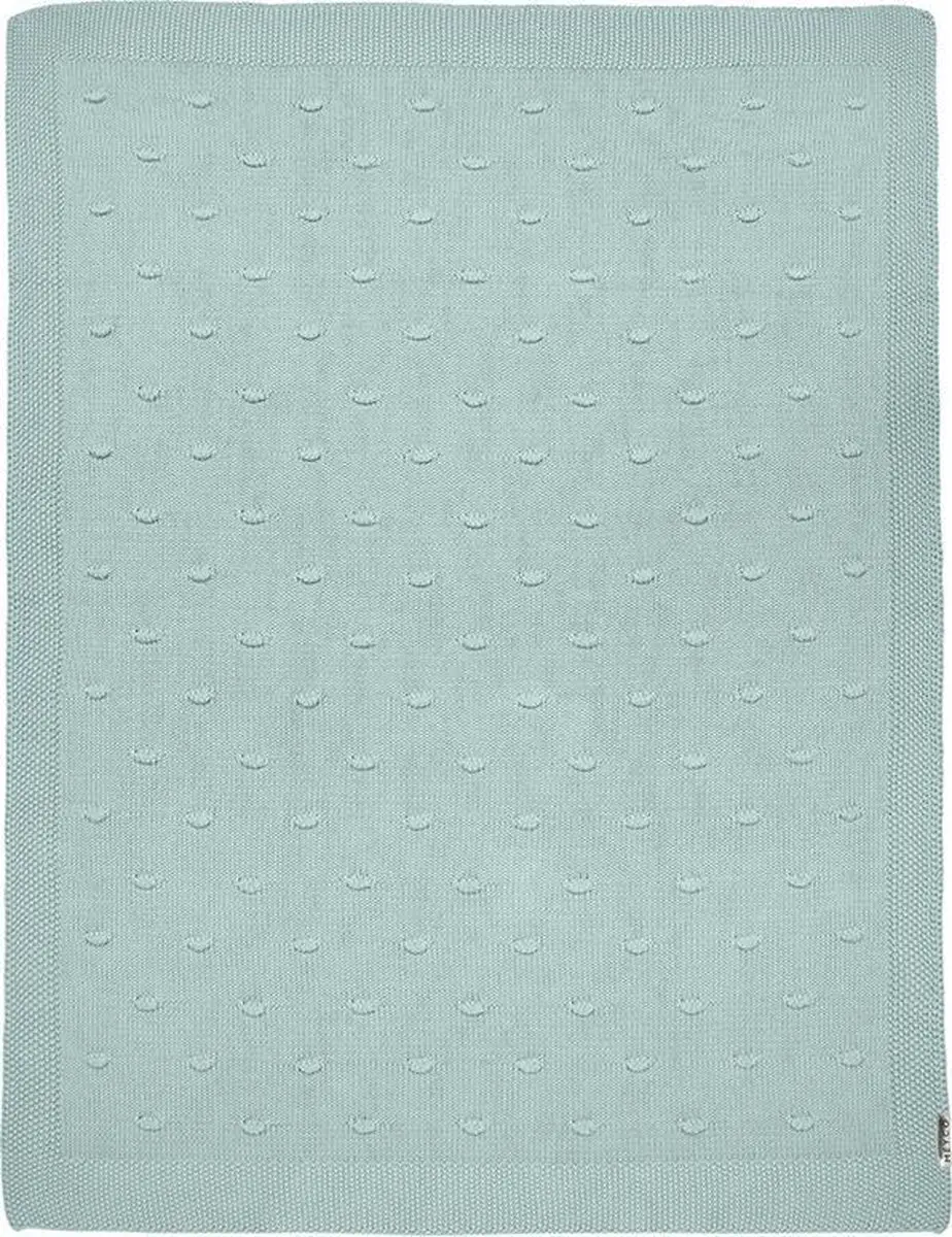 Meyco Baby Knots Wiegdeken Stone Green 75x100cm - 1.0 TOG