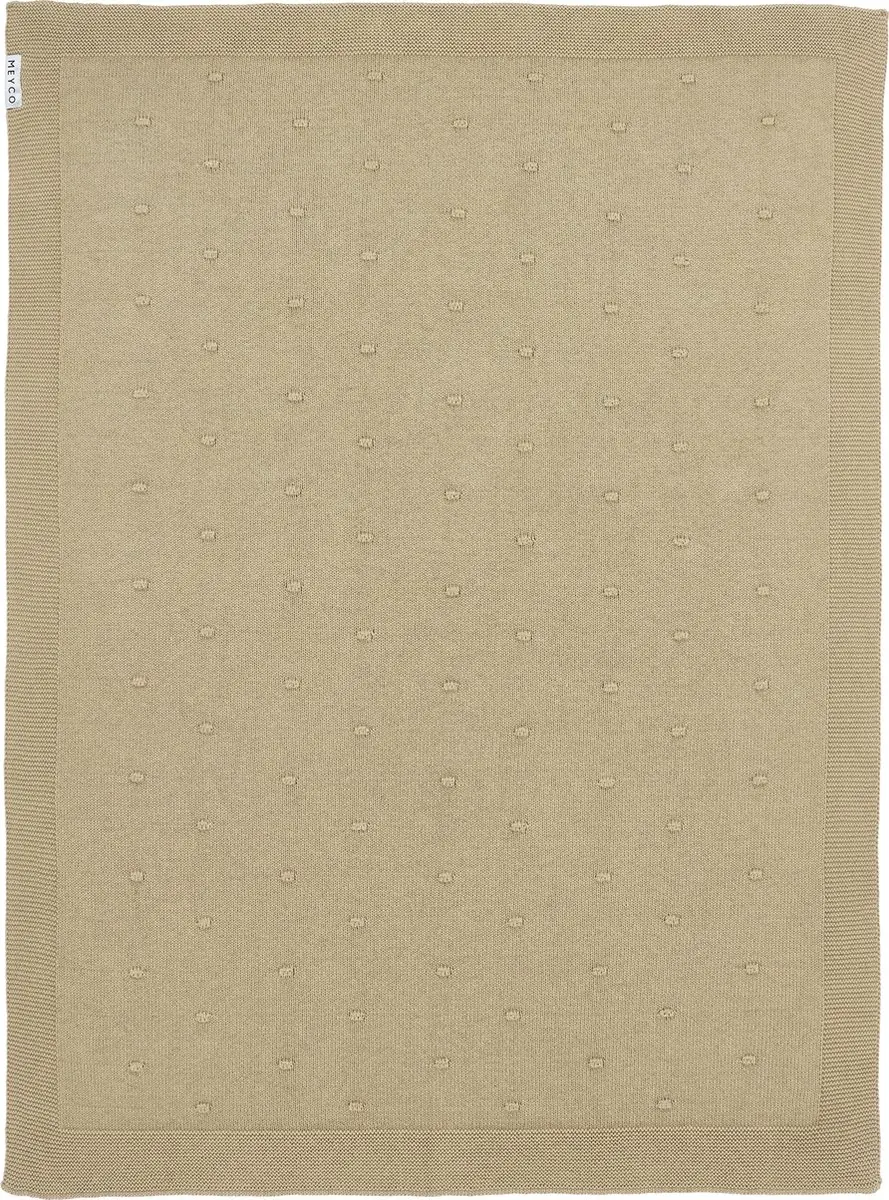 Meyco Baby Mini Knots Ledikantdeken Sand 100x150cm 1.0 TOG