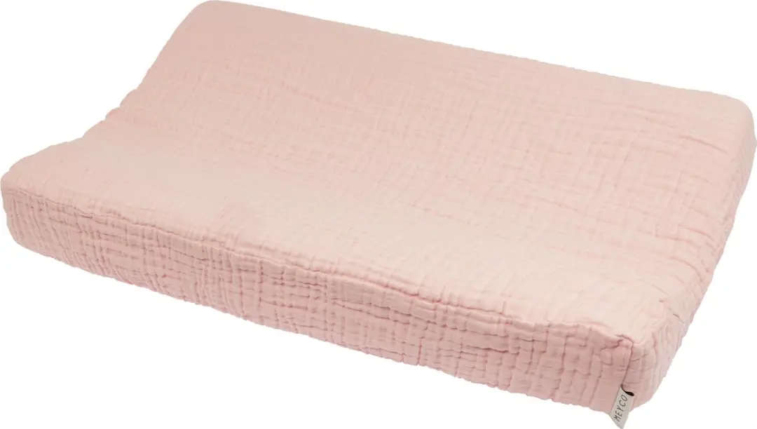 Meyco Baby Uni Aankleedkussenhoes Soft Pink 50x70cm