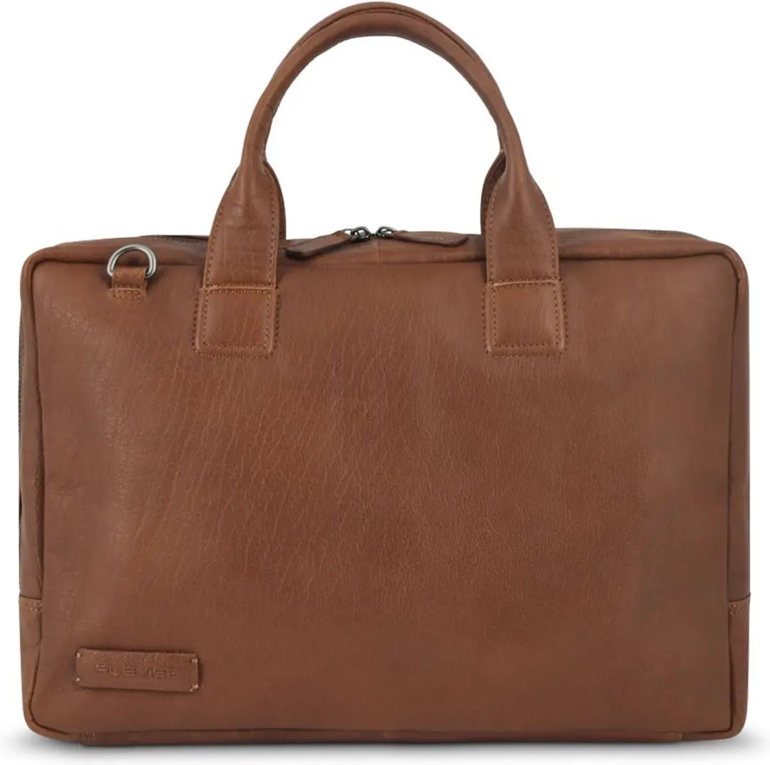 Plevier Basalt businesstas 16 inch cognac.