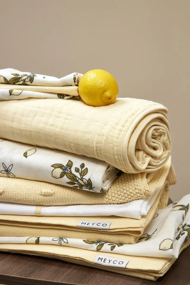 Meyco Baby Hydrofiele Doeken Lemon - 3 Stuks 70x70cm