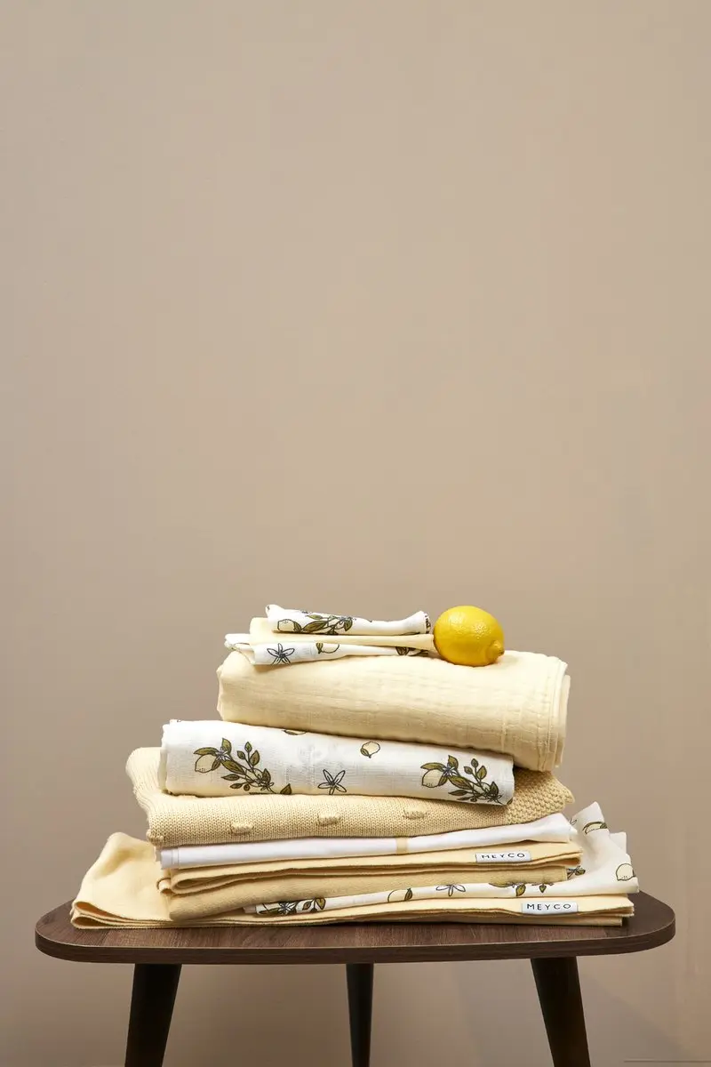 Meyco Baby Hydrofiele Doeken Lemon - 3 Stuks 70x70cm