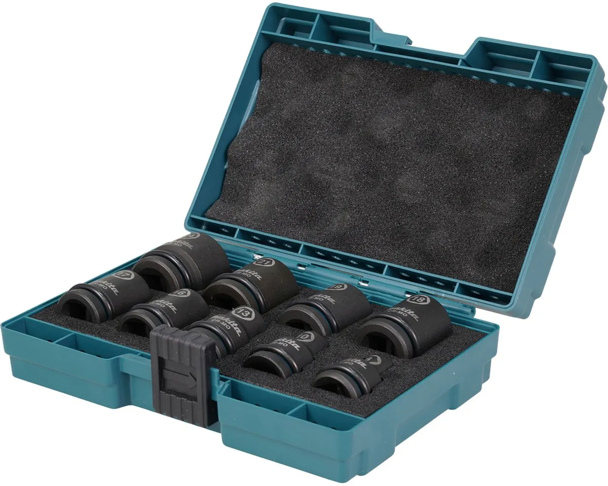 Makita Krachtdoppenset 1/2" 9-delig E-16564