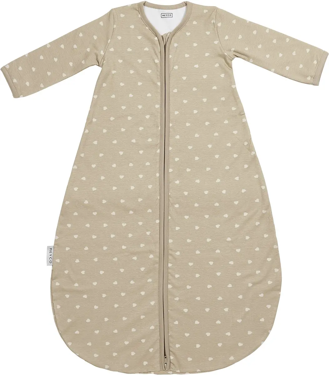 Meyco Baby Sweet Heart Slaapzak 110cm - 1.0 TOG - Sand