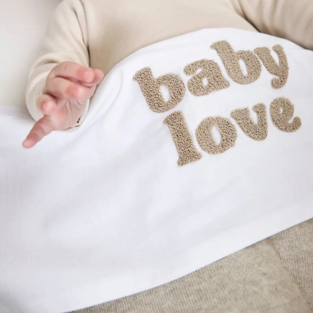 Meyco Baby Love Ledikantlaken 100x150cm - Sand Melange - afbeelding 6 van 6