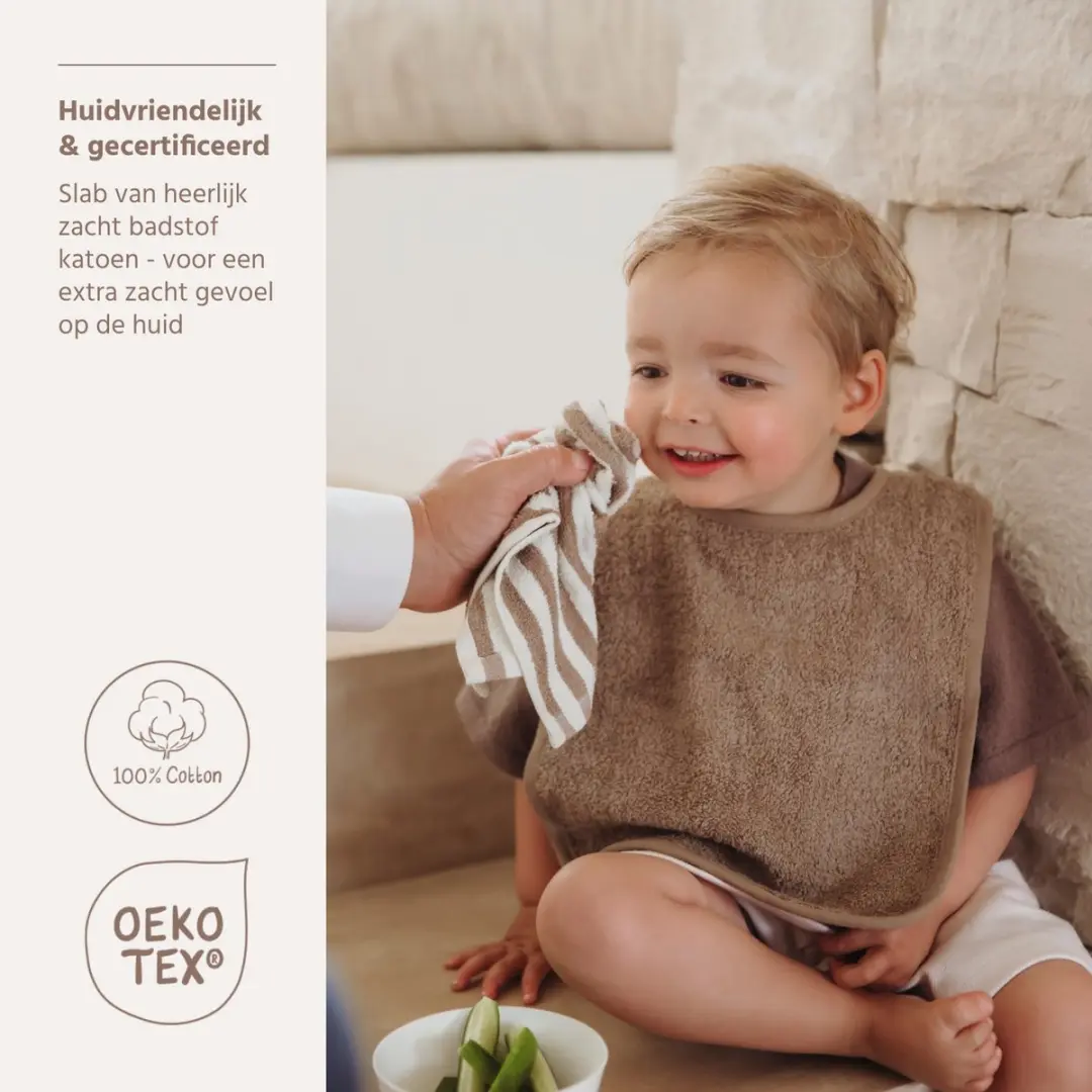 Meyco Baby Uni Slab Badstof - 3 Stuks - Natural/Soft Sand/Taupe