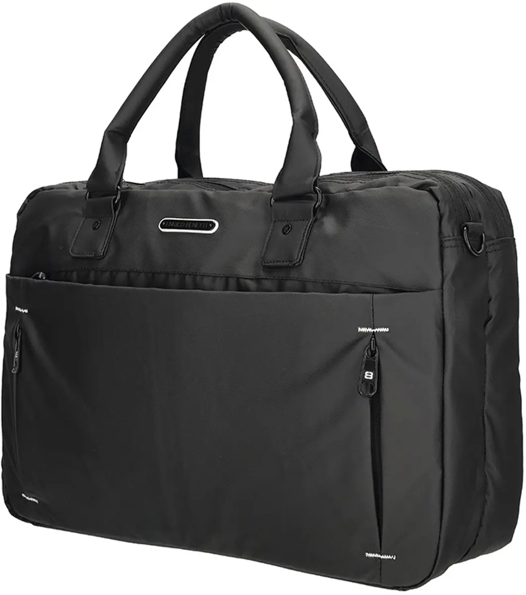 Enrico Benetti Northern Laptoptas 17" - A4 - 8 Vakken - Zwart