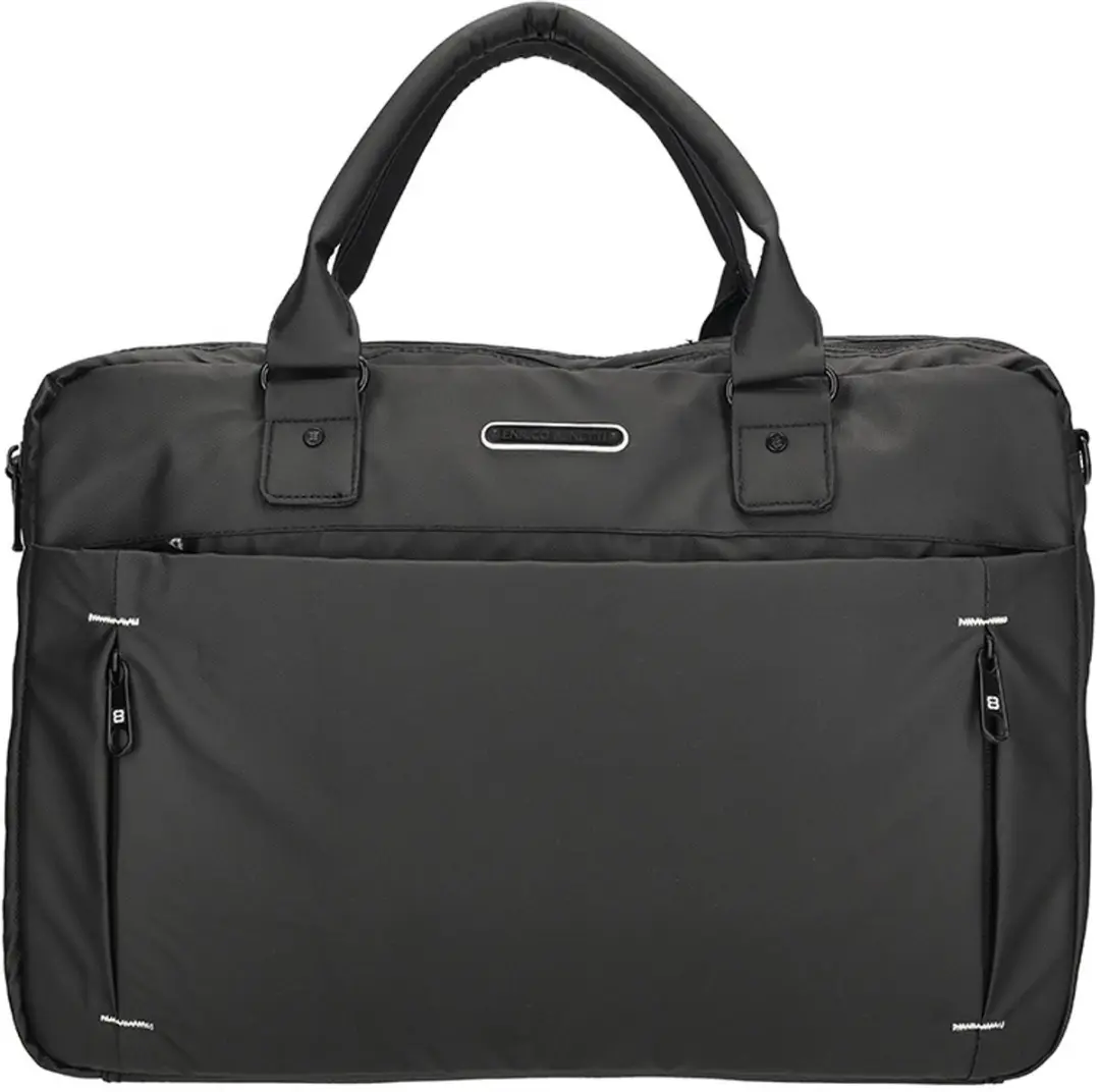 Enrico Benetti Northern Laptoptas 17" - A4 - 8 Vakken - Zwart