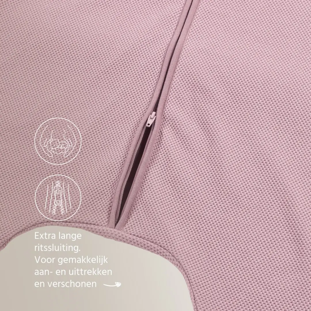 Meyco Baby Studio Collection Classic Slaapoverall Jumper - 104cm - 1.0 TOG Purple Pink