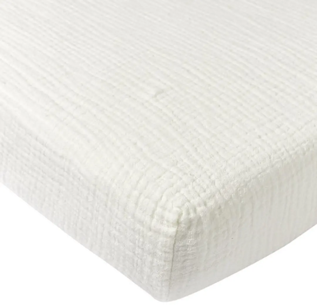 Meyco Baby Uni Hoeslaken Ledikant 60x120cm - Offwhite