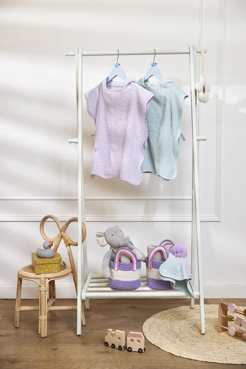Meyco Baby Wavy Badponcho - Soft Lavender