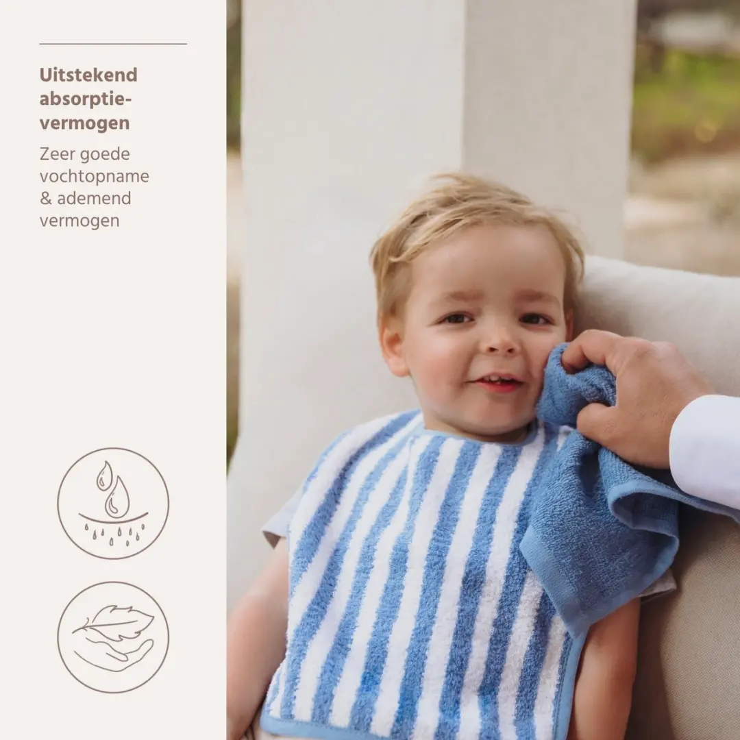 Meyco Baby Fat Stripe Monddoekjes - 6 Stuks 30x30cm