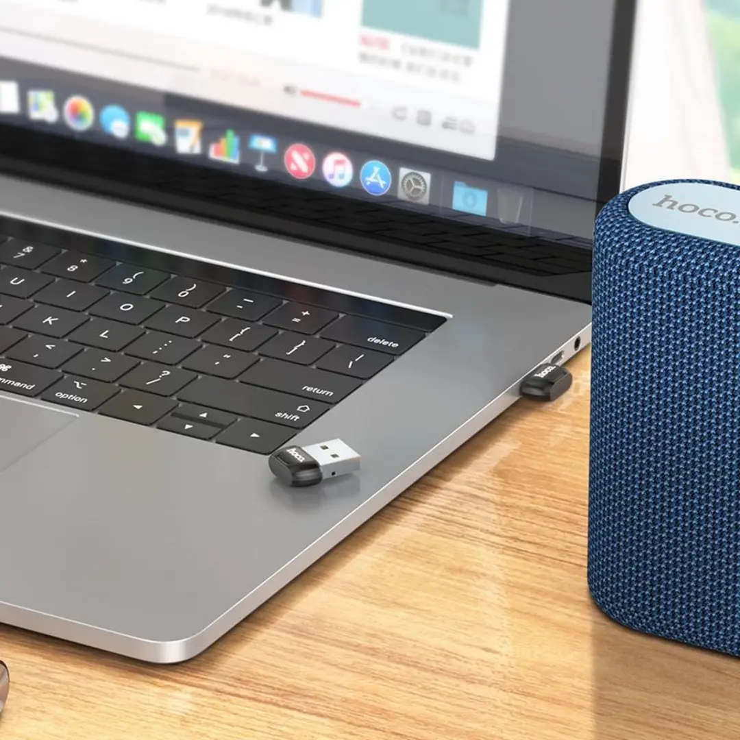 Hoco UA18 USB Bluetooth 5.0 Adapter - Zwart