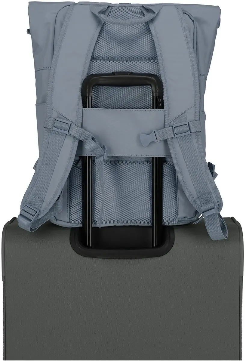 Travelite Basics Rollup Backpack 096310-25 - 16 inch - Blauwgrijs
